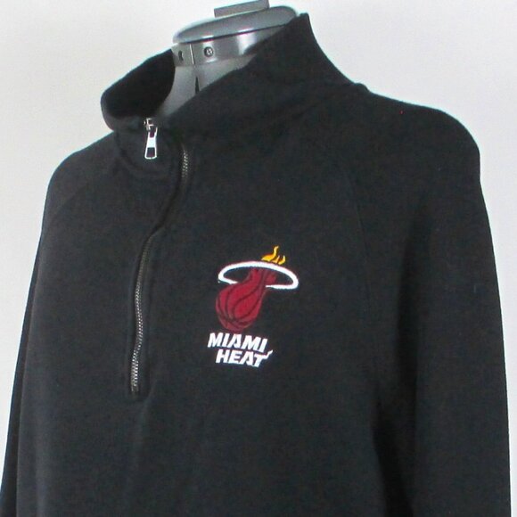 1/2 ZIP MIAMI HEAT SWEATSHIRT. - Picture 4 of 11